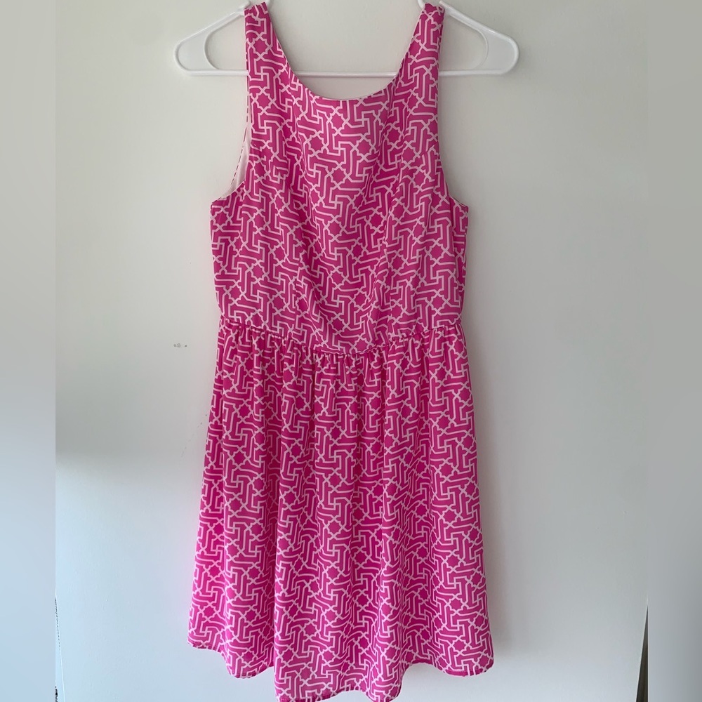 EVERLY Fit & Flare Sleeveless Mini Dress Pink Medium